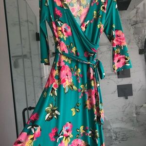 Floral Maxi Dress- long sleeve